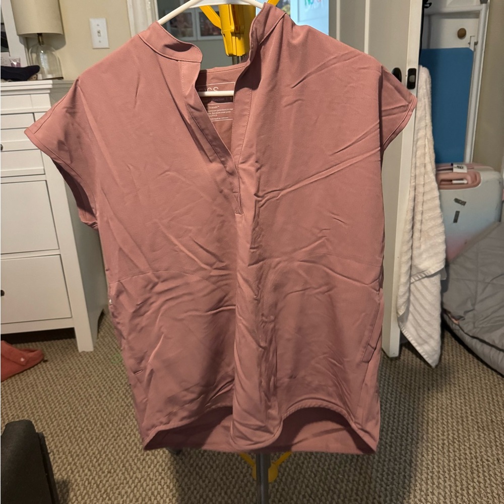Figs Mauve Rafaela Scrub Top